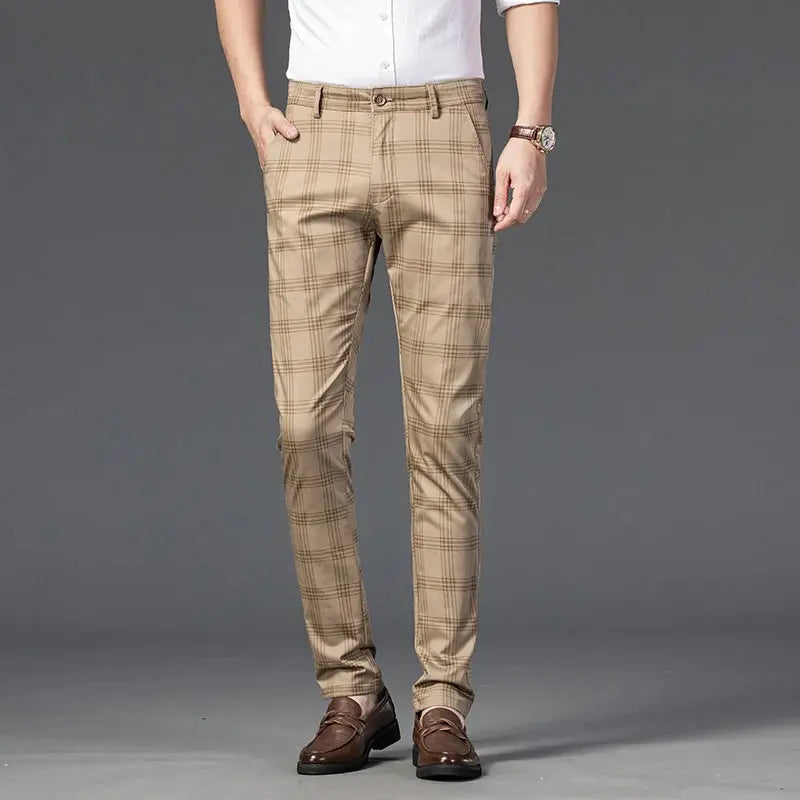Women's Roberto Russo Marston Plaid Pants | Material: Silk & lyocell blend 8