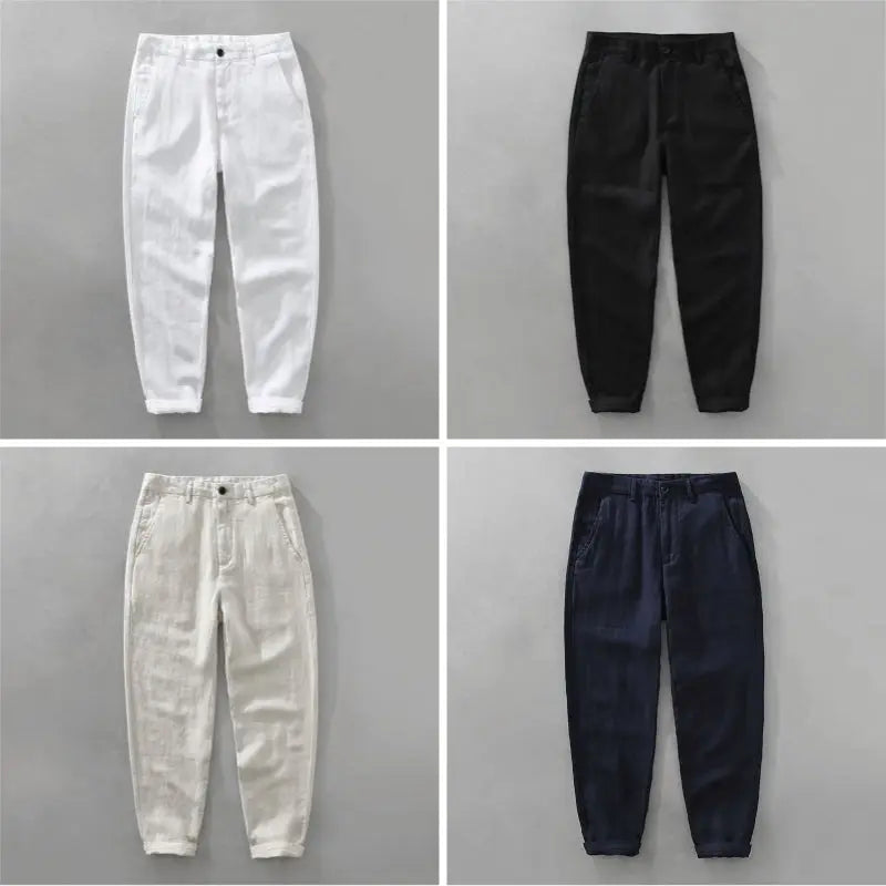 Women's Roberto Russo Pozzuoli Linen Pants | Premium linen blend fabric ensures breathability 4