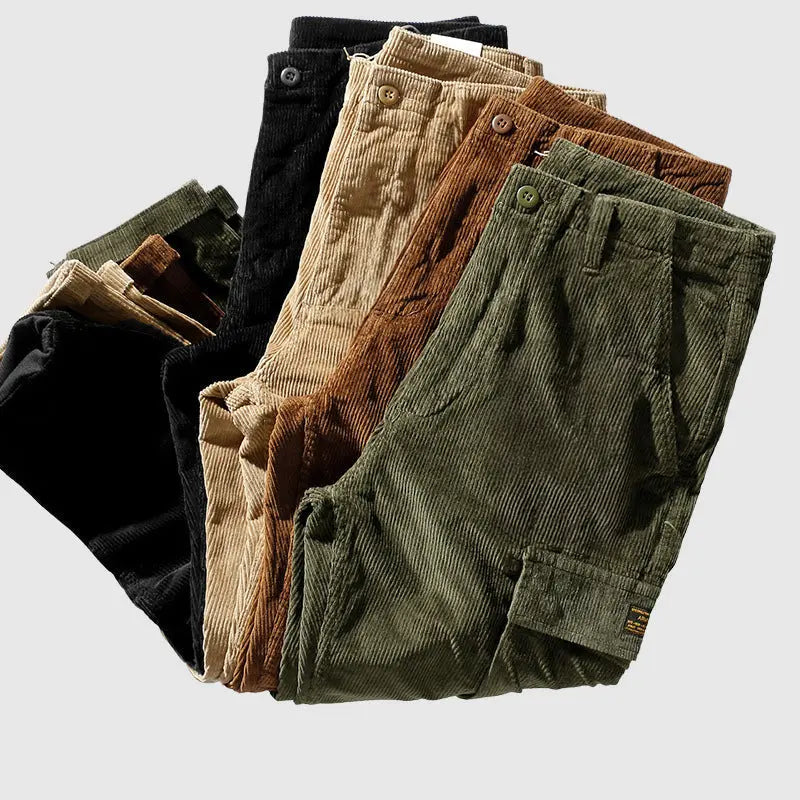Women's Roberto Russo Retro Corduroy Pants | Crafted from durable polyester blend corduroy fabr 6