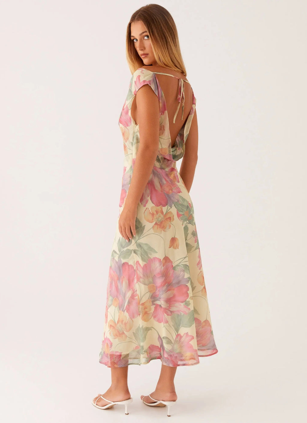 Women's Role Model | Maxi Dress with Back Tie & Exclusive Print | Elegant Style for Sophisticated Moments - Women's | Ti 5