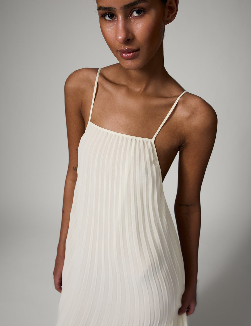 Rona Collection | Chiffon Plisse Maxi Dress with Adjustable Straps | Elegant Evening Wear for Effortless Style