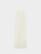 Rona Collection | Chiffon Plisse Maxi Dress with Adjustable Straps | Elegant Evening Wear for Effortless Style