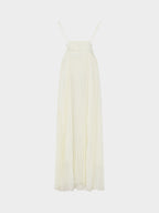 Rona Collection | Chiffon Plisse Maxi Dress with Adjustable Straps | Elegant Evening Wear for Effortless Style