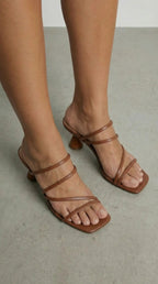 Women's Rosa Mae | Strappy Heeled Sandals with Sculptural Block Heel | Chic Footwear for All-Day Comfort | Comfortable S 4