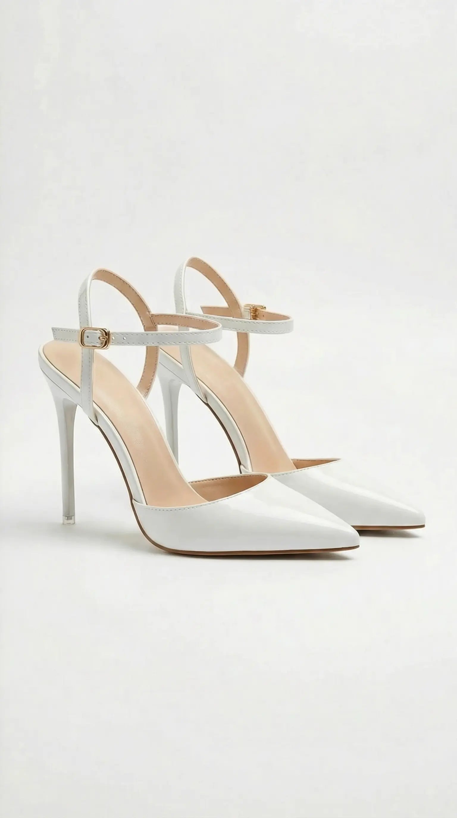 Women's Rosa Mae | Women's Gold Heels with Adjustable Ankle Strap | Elegant Pumps for All-Day Comfort | Luxurious pointe 12