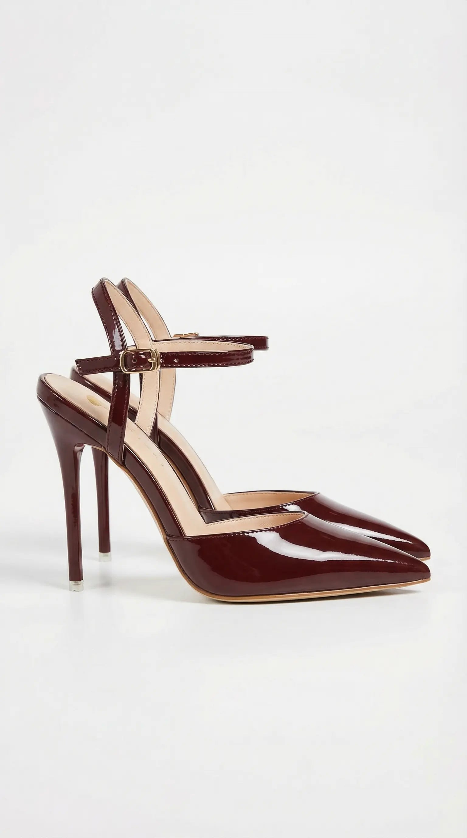 Women's Rosa Mae | Women's Gold Heels with Adjustable Ankle Strap | Elegant Pumps for All-Day Comfort | Luxurious pointe 14