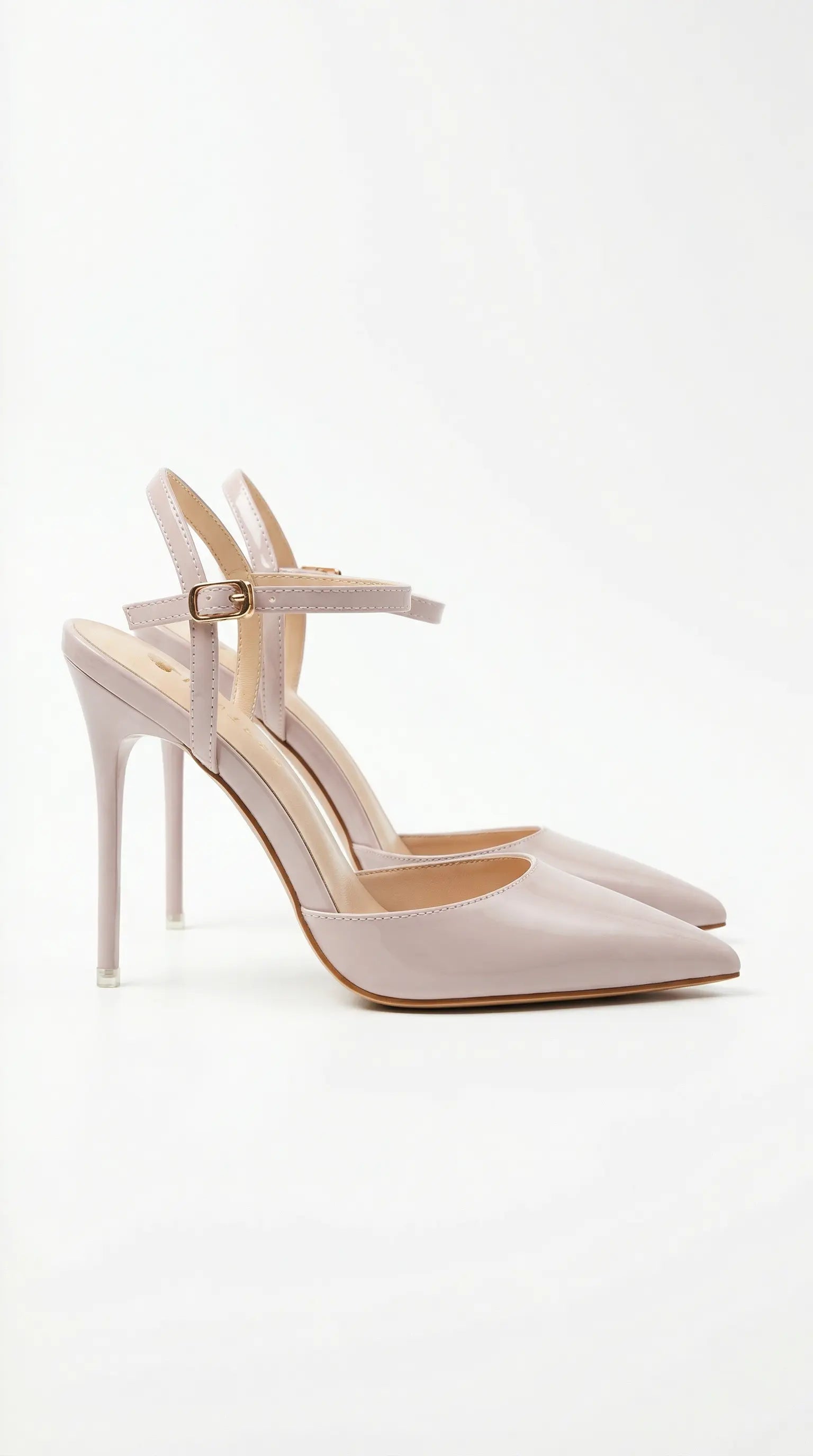 Women's Rosa Mae | Women's Gold Heels with Adjustable Ankle Strap | Elegant Pumps for All-Day Comfort | Luxurious pointe 16