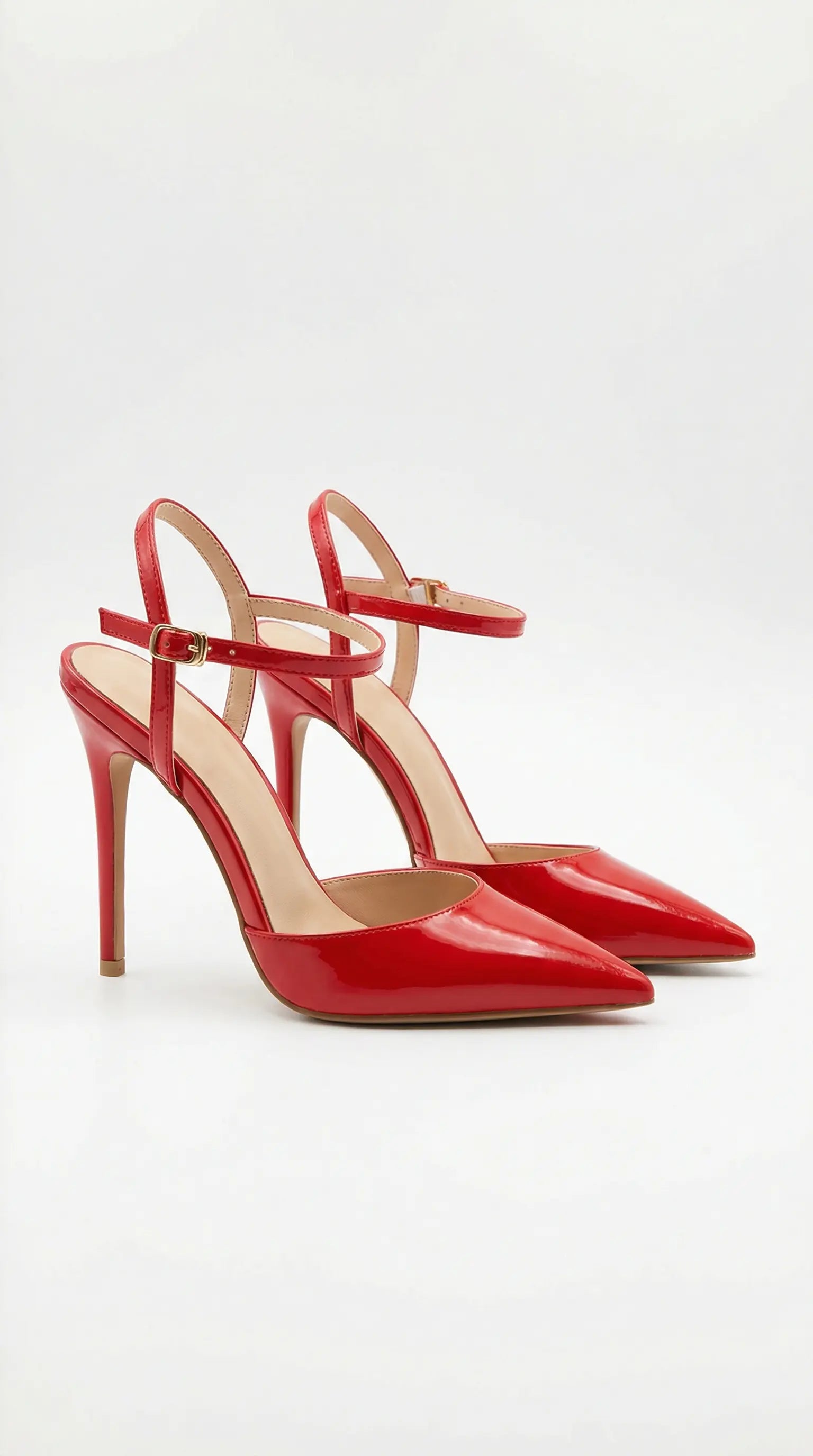 Women's Rosa Mae | Women's Gold Heels with Adjustable Ankle Strap | Elegant Pumps for All-Day Comfort | Luxurious pointe 6