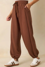 Women's Running Errands Brown Joggers | 46% Rayon 1