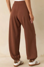 Women's Running Errands Brown Joggers | 46% Rayon 5