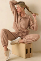Women's Running Errands Tan Joggers | 46% Rayon 3