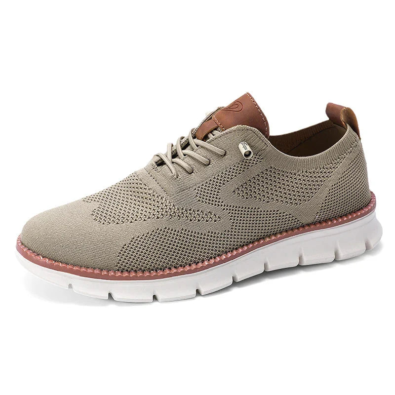 Brown Oxford smart-casual shoes
