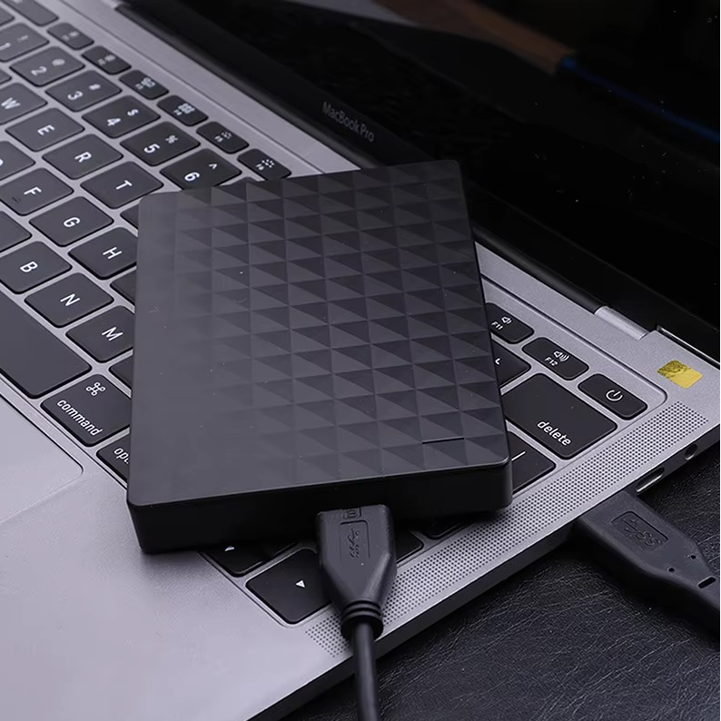 Portable external hard drive — front view