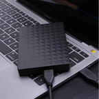 Portable external hard drive — front view