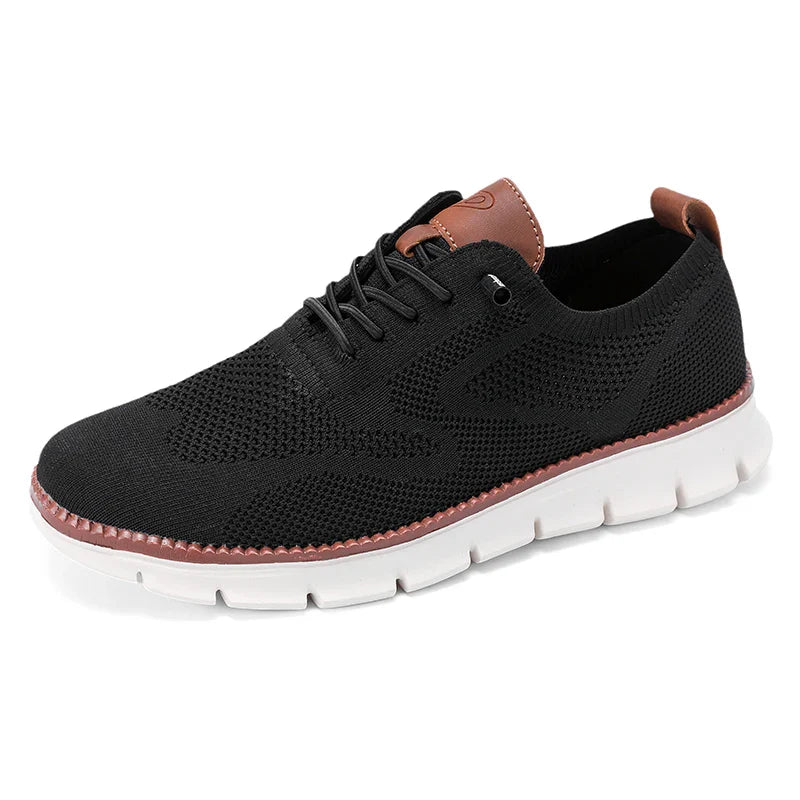 Black Oxford smart-casual shoes