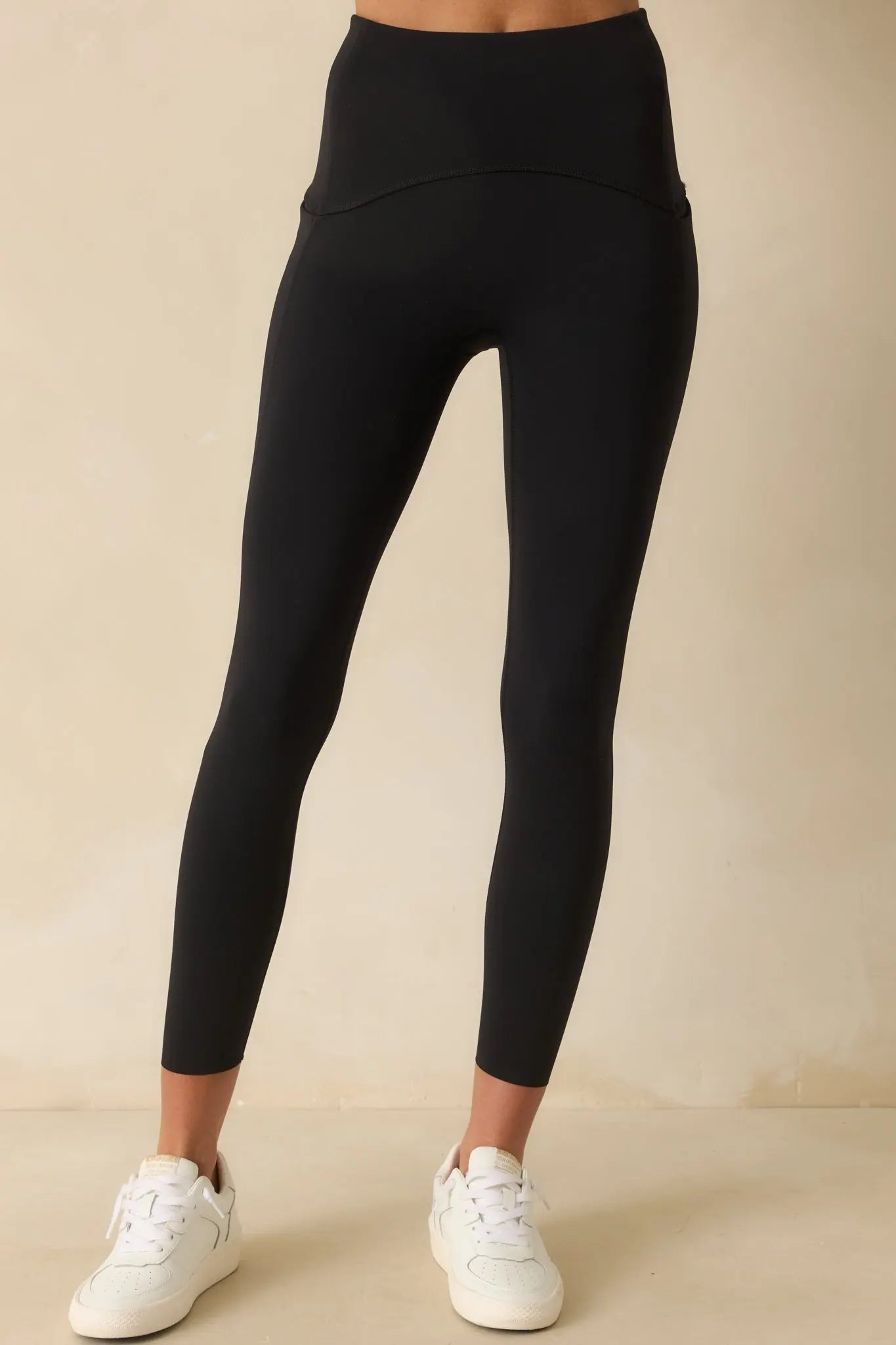 Women's SPANX® Black Booty Boost Active 7/8 Leggings | Body: 68% Nylon 2