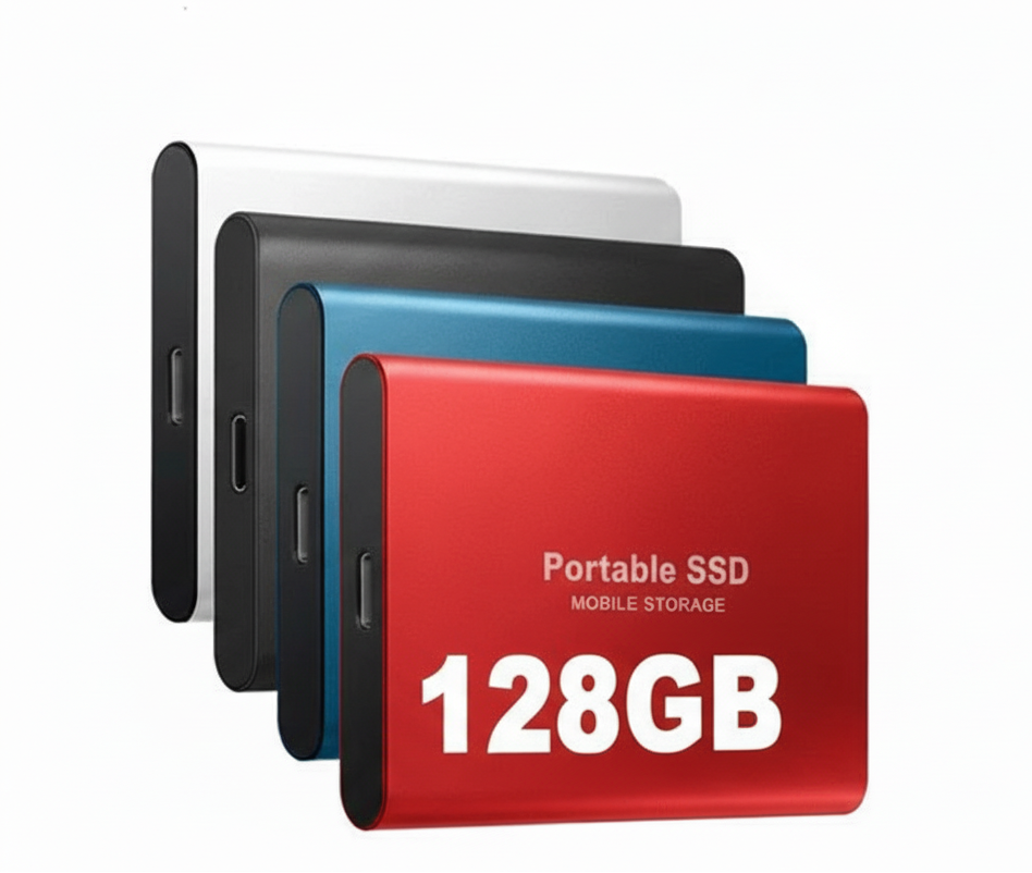 Portable 128GB SSD in Red