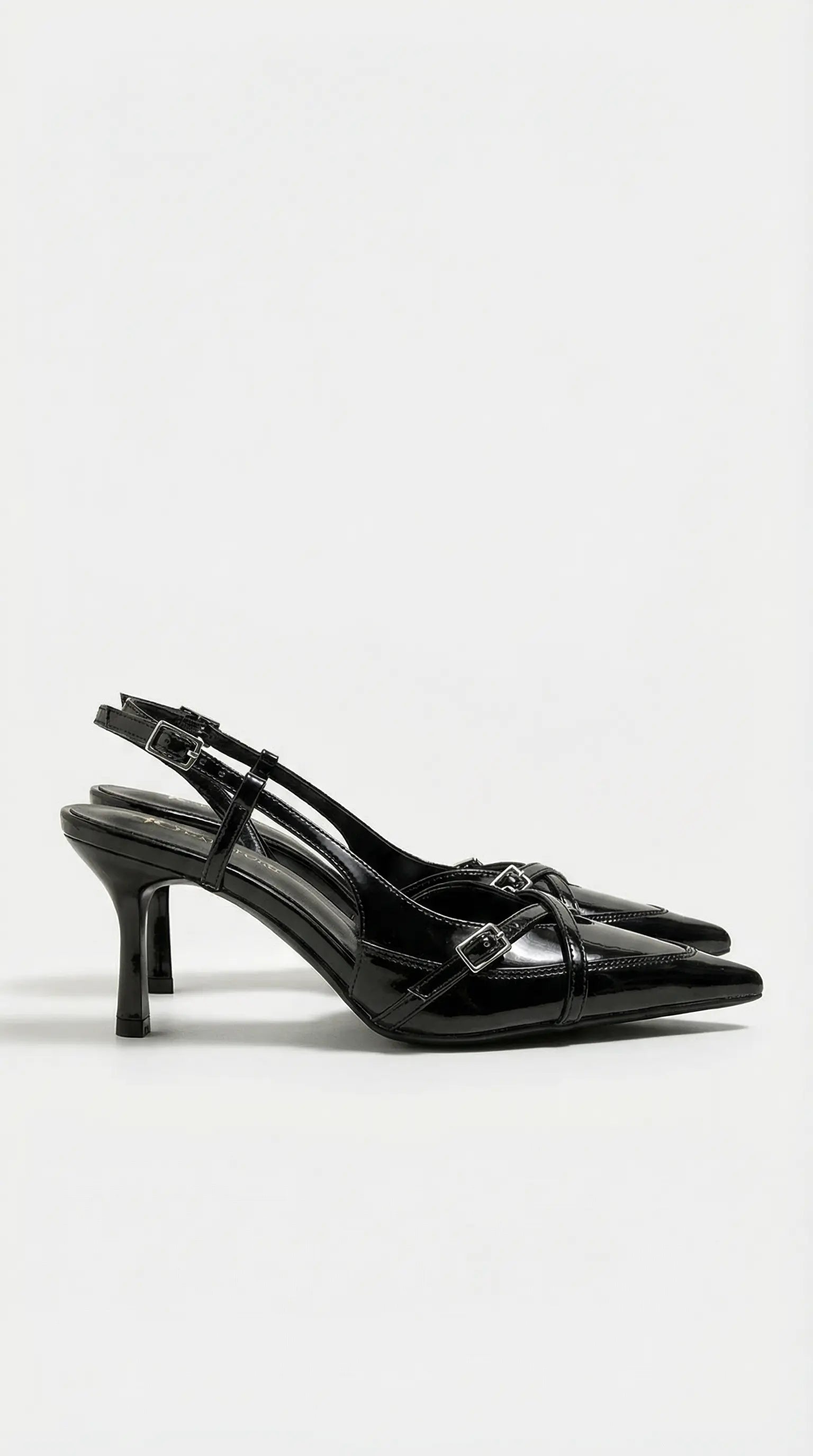 Women's Samantha Collection | Women's Silver Heels with Pointed Toe Design | Chic Slingback Courts for Effortless Style  3