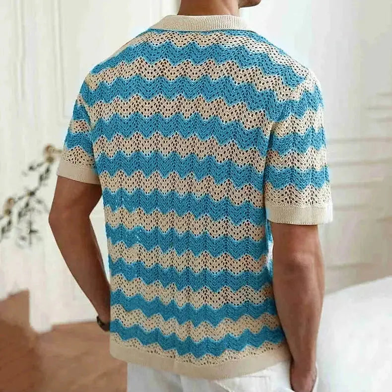 Women's Santos Knit Button Up | Soft and breathable crochet knit 1