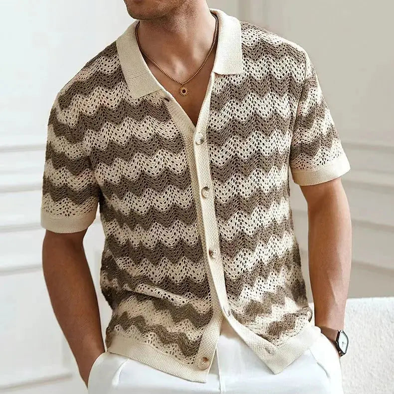 Women's Santos Knit Button Up | Soft and breathable crochet knit 3