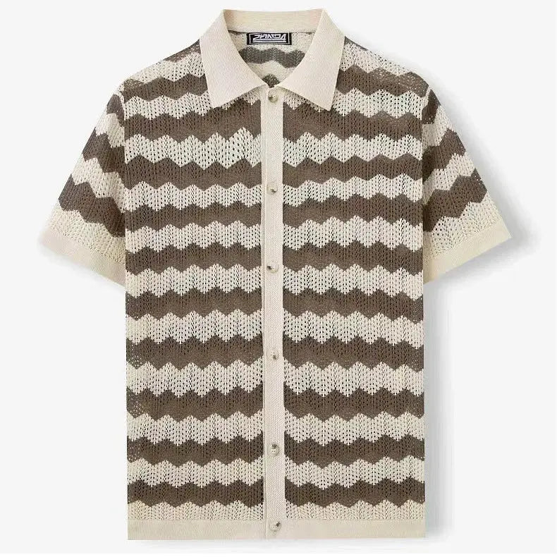 Women's Santos Knit Button Up | Soft and breathable crochet knit 6