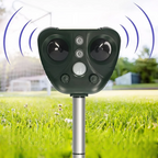 Solar ultrasonic bird repeller