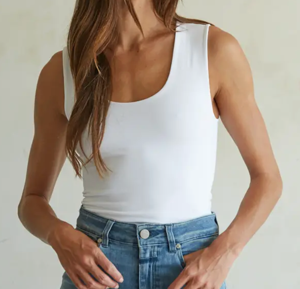 Seamless Layered Top | Premium Knit Nylon-Spandex Blend for All-Day Comfort