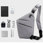 Secure Travel | Anti-Theft Sling Bag with Cut-Resistant Design | Organized & Comfortable for Safe Journeys