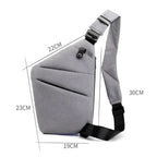 Secure Travel | Anti-Theft Sling Bag with Cut-Resistant Design | Organized & Comfortable for Safe Journeys