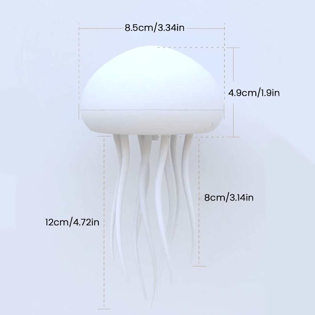 LED Jellyfish Lamp — Voice-Activated RGB Night Light