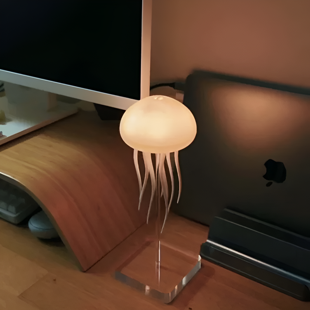 LED Jellyfish Lamp — Voice-Activated RGB Night Light