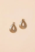 Women's She's Got Plans Gold Textured Oval Drop Earrings | These Earrings Measure 1.75" in Length 0