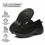 Non-Slip Work Shoes — Arch Support & Cushioned Insole
