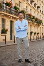 Shoreline Collection | Men's Linen Shirt with Breathable Fabric | Relaxed Fit for Ultimate Comfort