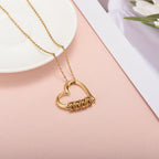 Personalized necklace lifestyle shot