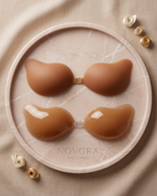 Silicone Adhesive Bra Cups | Mango Shape for Seamless Coverage | Discreet Support for Strapless Outfits