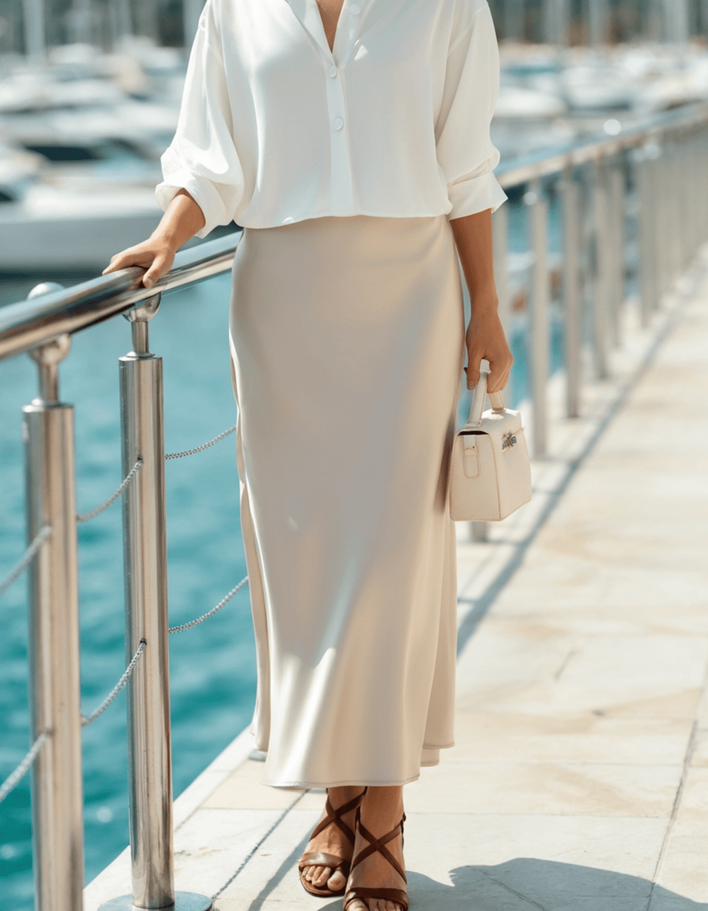 Silk Elegance | Vintage-Inspired Silk Skirt with Flattering Drapes | Timeless Fashion Piece for Every Occasion