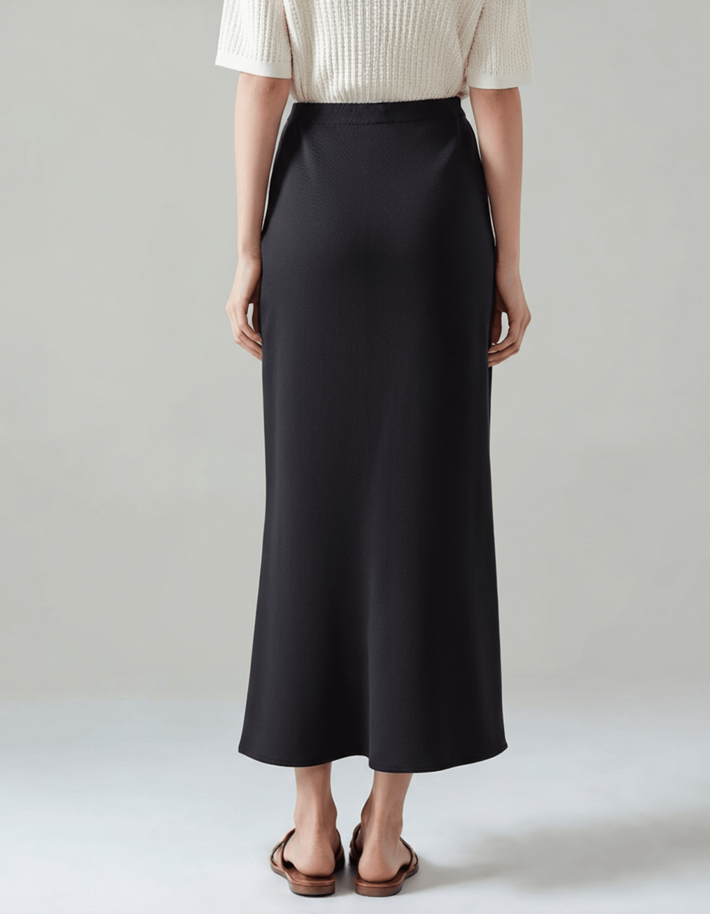 Silk Elegance | Vintage-Inspired Silk Skirt with Flattering Drapes | Timeless Fashion Piece for Every Occasion