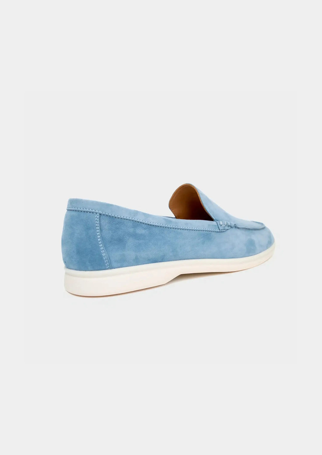 Women's Sky Blue Classic Suede Loafers 1