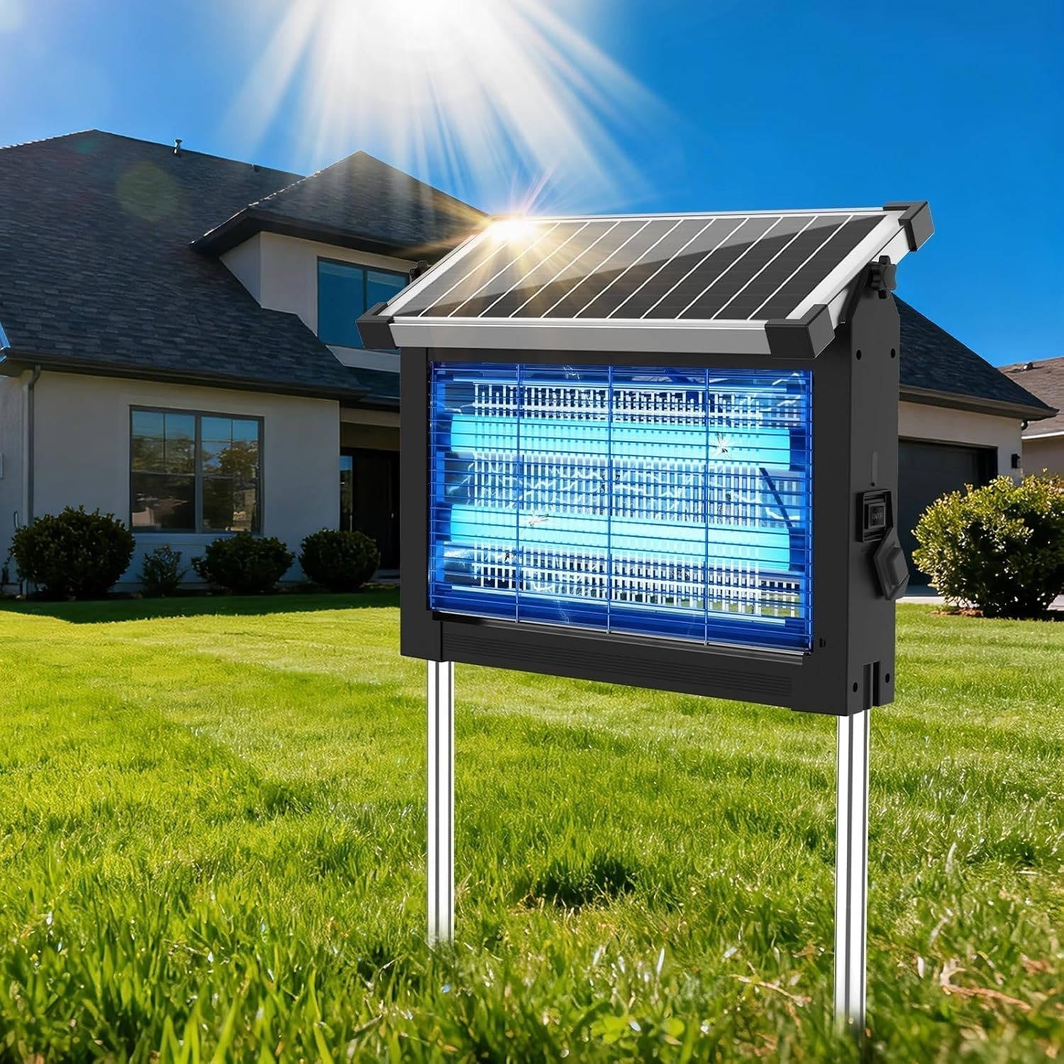 Solar bug zapper - Light Gray