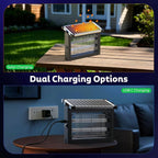 Solar bug zapper detail