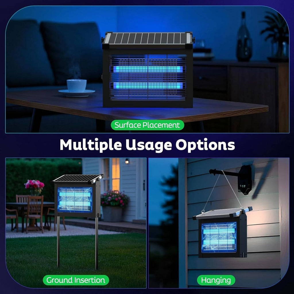 Solar bug zapper detail