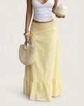 Solara Collection | Women's Maxi Skirt with Flared Silhouette | Lightweight Polyester for Summer Elegance