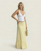 Solara Collection | Women's Maxi Skirt with Flared Silhouette | Lightweight Polyester for Summer Elegance