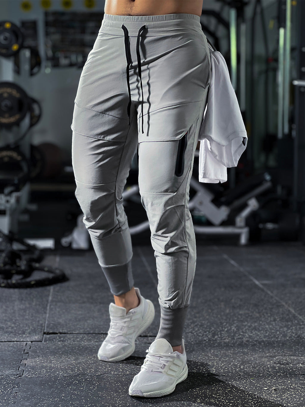 Stay Cool High Rib Cargo Jogger Athletic Pants