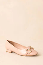 Women's Stay The Course Beige Patent Faux Leather Loafers | All Man Made Materials 3