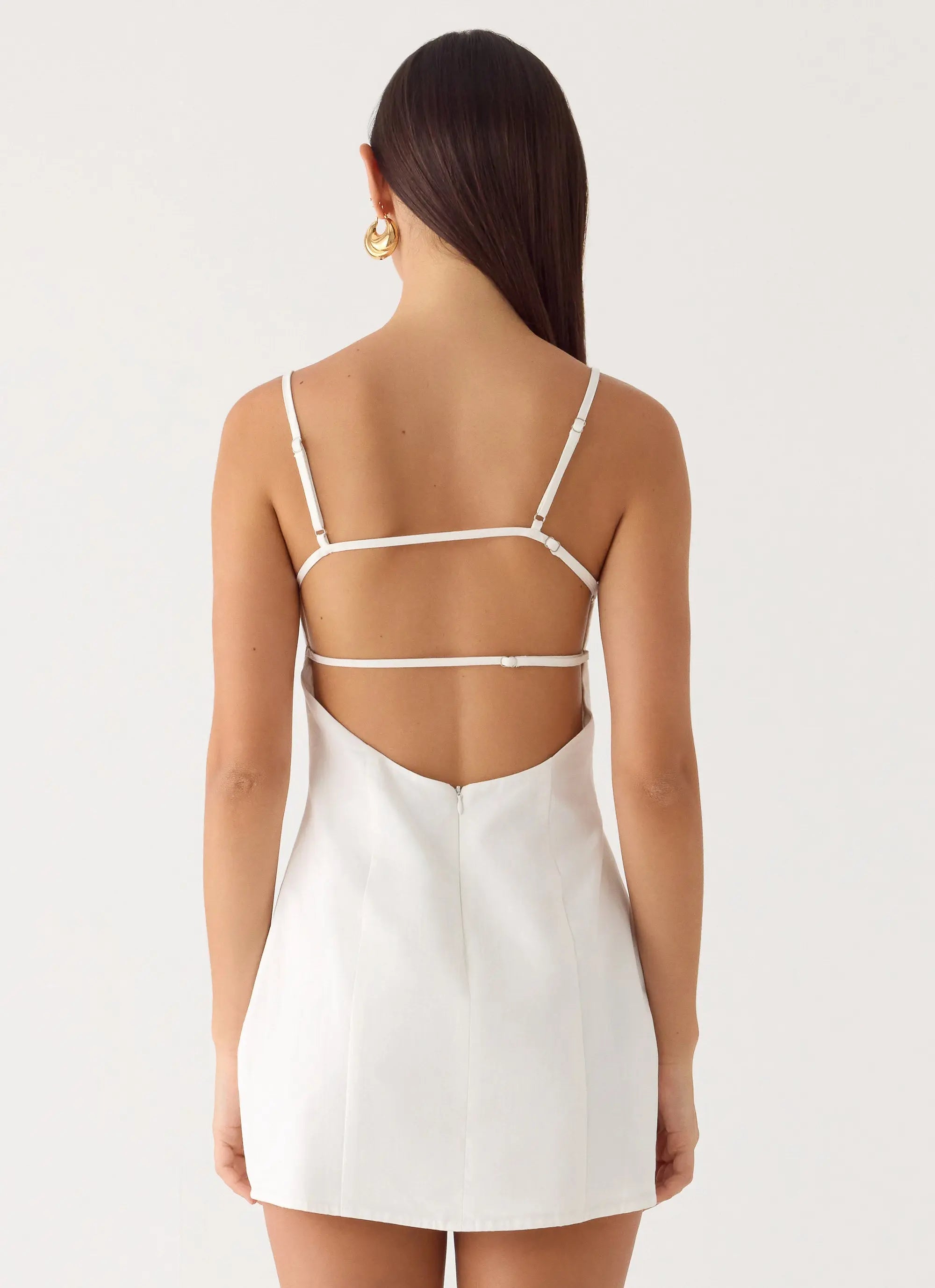 Women's Stermo| Mini Dress with Adjustable Straps & Bust Gathering | Flattering Fit for Day-to-Night Wear - Women's | Mi 1