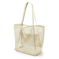 Stylish Beach Tote Bag | Large Capacity Open Top Design with Extra Pocket | Versatile for Women’s Travel and Shopping