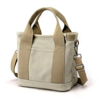 Stylish Crossbody Bag for Women | Black Durable Canvas with Adjustable Strap for Everyday Use