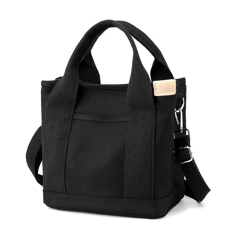 Stylish Crossbody Bag for Women | Black Durable Canvas with Adjustable Strap for Everyday Use